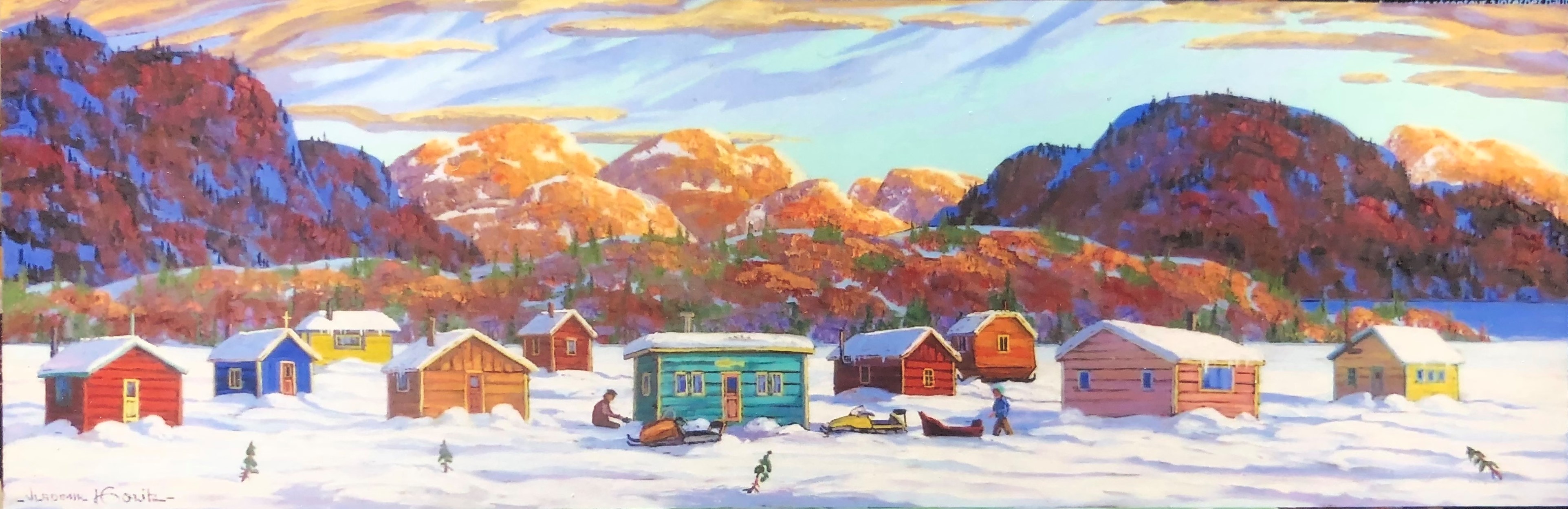 Cabane de pêche québécoise