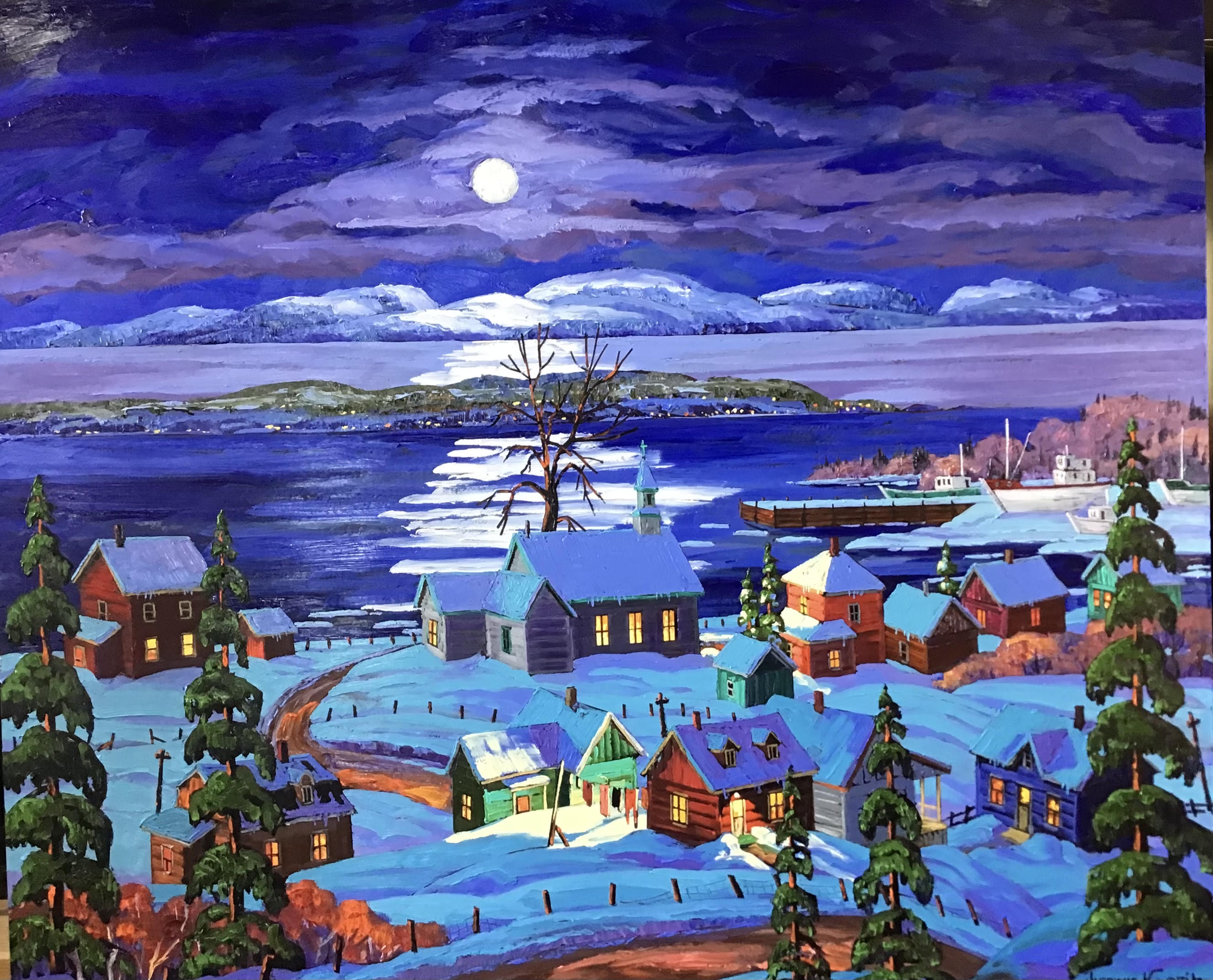 Pleine lune à saint-Joseph-de-la-rive
