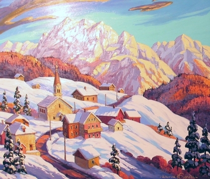 Le village de Manigod