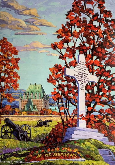 Tableau peint par Vladimir en l'honneur du 22e régiment