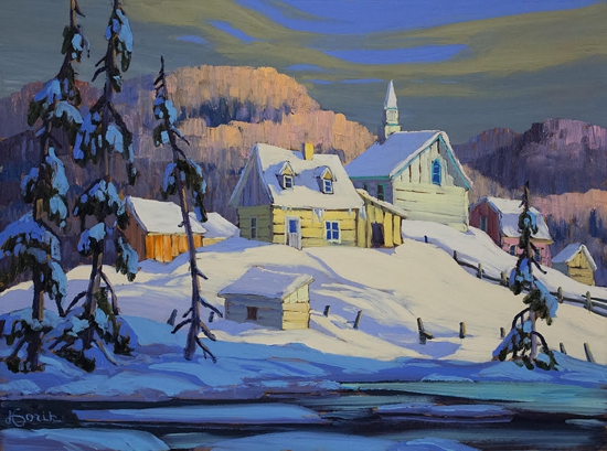 Derrière un village au Petit Saguenay